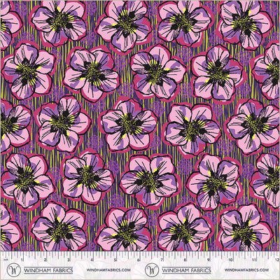 Winding Road Blossom Petal Pink Cotton 44"/45" Fabric Per Yard