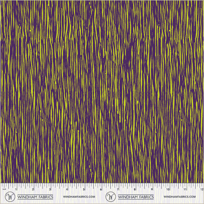 Winding Road Grasses Grape Cotton 44"/45" Fabric Per Yard