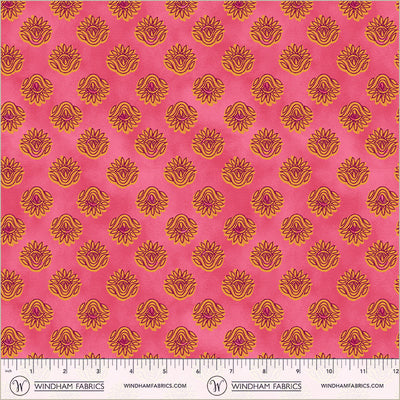 Winding Road Lotus Pink Cotton 44"/45" Fabric Per Yard