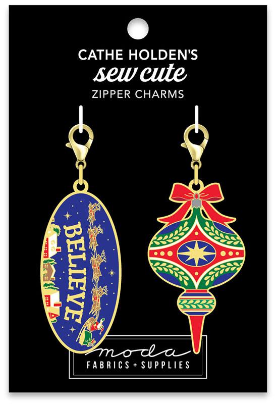 MO Ornaments Zipper Pull 2ct CH127