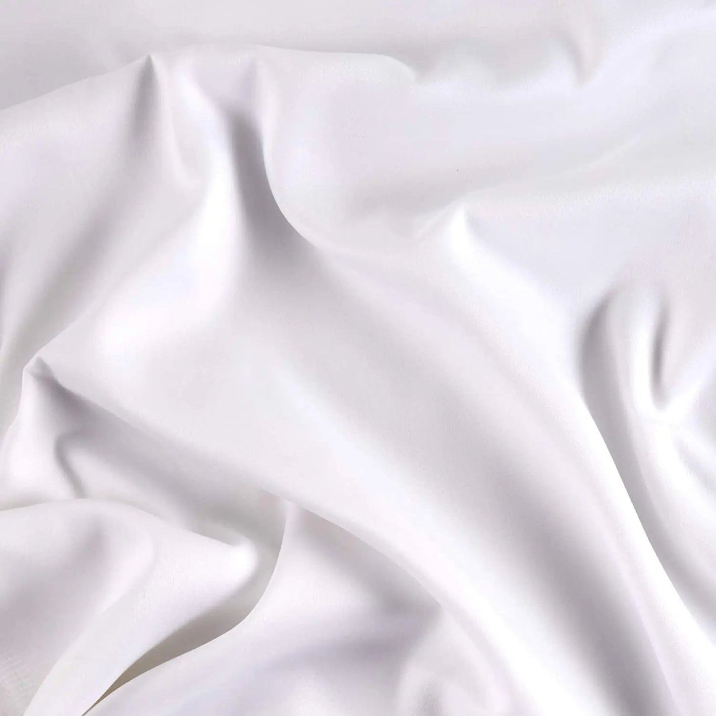 White Cotton Sateen Wideback Fabric per yard