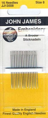 JJ Embroidery/Crewel #8 12/bx