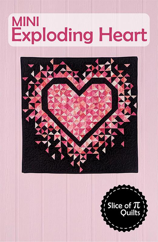 MO Mini Exploding Heart  Slice Of Pi Quilts#1 SPQ 339