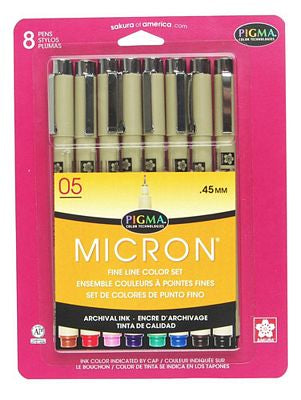 Micron Pen 8 Color Set 05.45mm