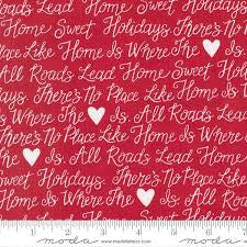MO Berry Red Holiday Text Holidays at Home-Deb Strain
