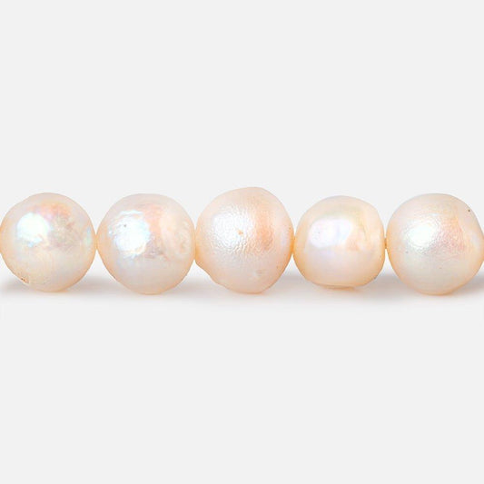 6x5mm - 7x6mm Peach Baroque Freshwater Pearls 14 inch 60 beads