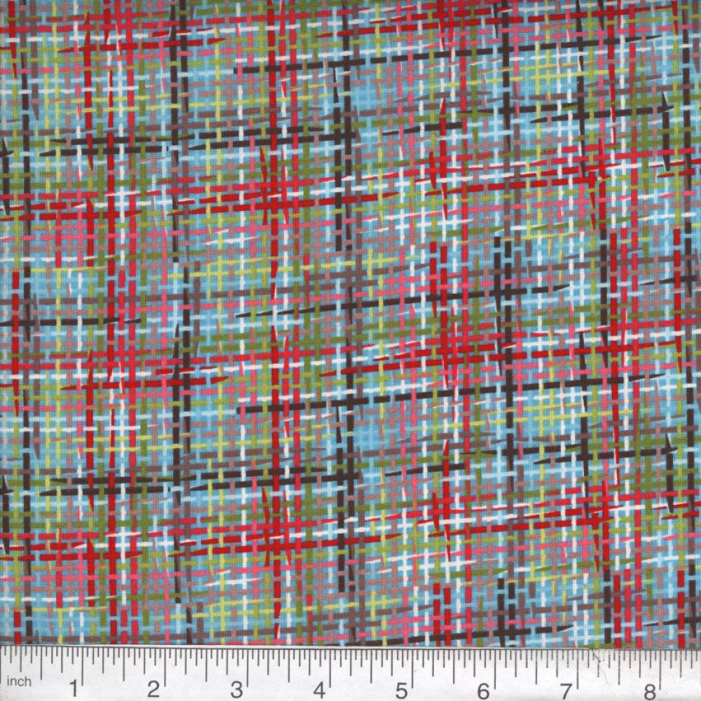 Pewter Multicolor Zapper 45" wide Fabric per yard