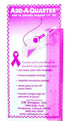 Pink Add-A-Quarter 6in Ruler