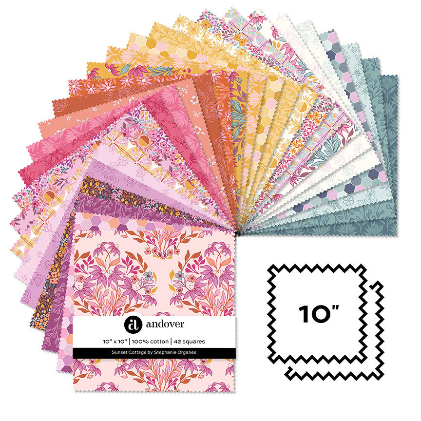 Sunset Cottage - 10 Inch Squares