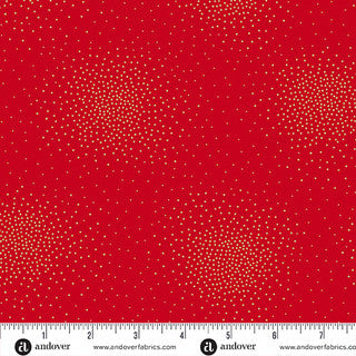Spritz Metallic Spritz Berry 44"/45" Cotton Fabric Per Yard
