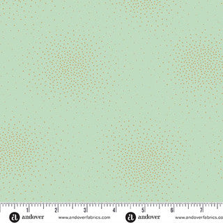 Spritz Metallic Spritz Pistachio 44"/45" Cotton Fabric Per Yard