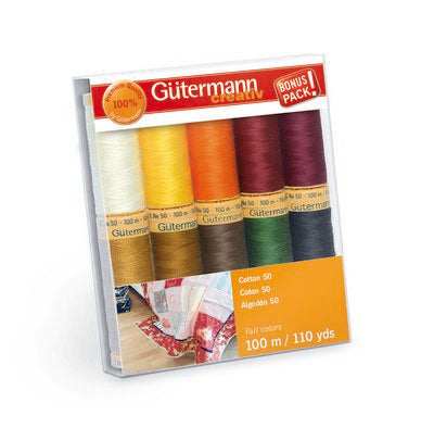 Cotton 50 Thread Set Fall 10sp