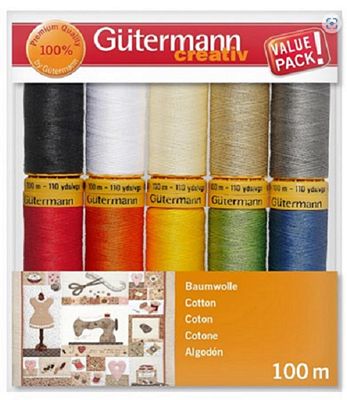 Gutermann Natural Cotton Gift Pack 10ct