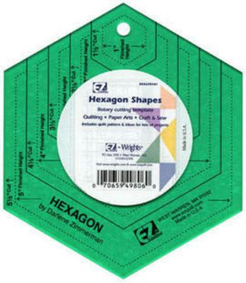 EZ Hexagon Acrylic Shapes 5in