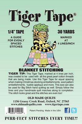 Tiger Tape 1/4in BlanketStitch