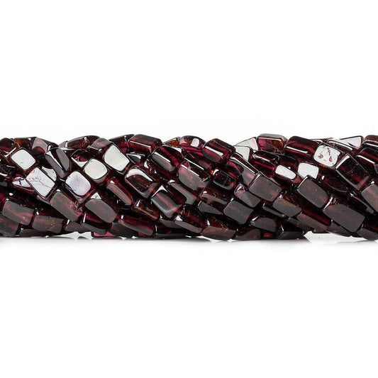 7mm Rhodolite Garnet Plain Rectangle Beads, 14 inch