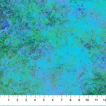 Blue Lagoon Stonehenge Multi Mixers Cotton Wideback Fabric (7/8 Yard Pack)