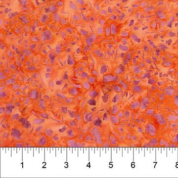 Banyan 80855-32 - Pebbles and Daisies - Burnt Orange 45" wide fabric per yard