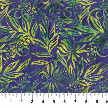 Banyan 80870-47 - Birds of Paradise - Periwinkle 45" wide fabric per yard