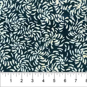 Banyan 81201-49 CLASSICS MIDNIGHT (Starburst Swirl - White on Black) 45" wide fabric per yard