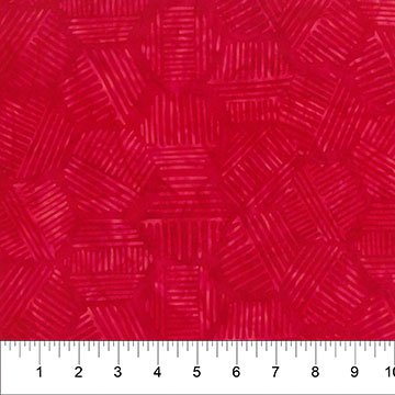 Banyan 81700-24 Hexies - Lipstick Red 45" wide fabric per yard