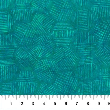 Banyan 81700-62 Hexies - Turquoise 45" wide fabric per yard