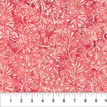 Banyan 83041-21 DANDELION WISHES - Stylized Floral - Blush 45" wide fabric per yard
