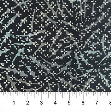 Banyan 83050-99 TABLESCAPE - Dots & Branches - Black 45" wide fabric per yard