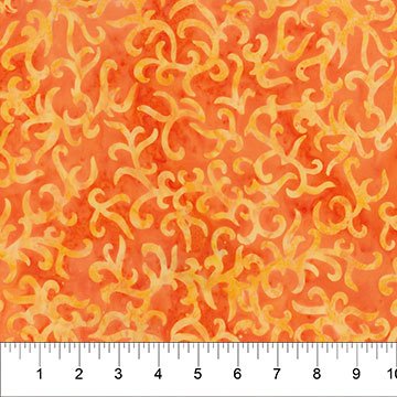 Banyan 83064-58 CITY SPIRIT - Reflection - Pumpkin 45" wide fabric per yard