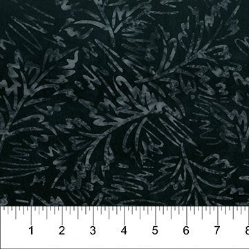 Banyan 83081-98 SCRIBBLES - Sketched Foliage - Soot 45" wide fabric per yard