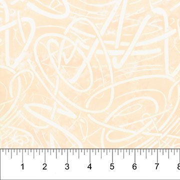 Banyan 83084-52 SCRIBBLES - Scribbles - Peach 45" wide fabric per yard