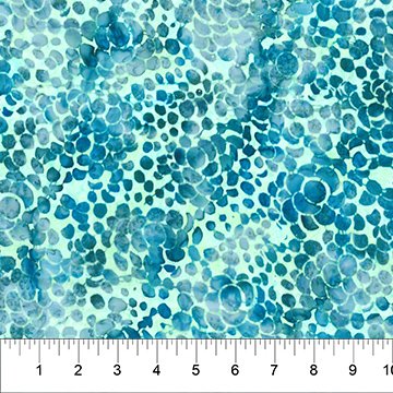 Banyan 83241-63 - NATURE'S BEAUTY - Stone Walkway - Teal 45" wide fabric per yard
