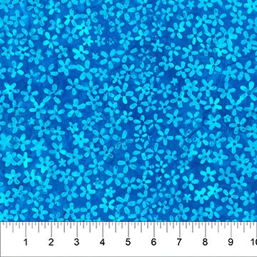 Banyan 83283-44 ARCTIC FUN Tossed Flower - Got the Blues 45" wide fabric per yard