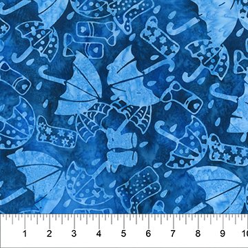 Banyan 83291-48 - Secret Garden - It's Raining Denim 45" wide fabric per yard