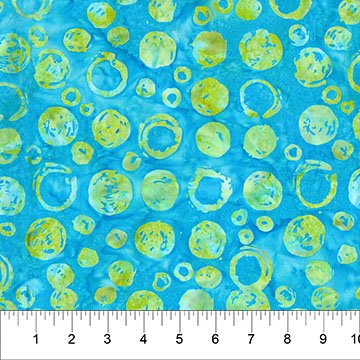 Banyan 83521-61 - Celebration Circles - Caribbean 45" wide fabric per yard