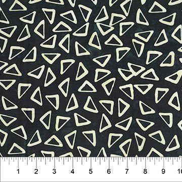 Banyan 83522-99 - Celebration Triangles - Black/Cream 45" wide fabric per yard