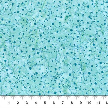 Banyan 83591-43 ENCHANTING GARDEN Delicate Swirl - Pale Blue 45" wide fabric per yard