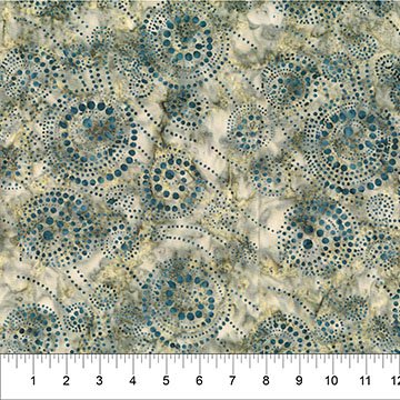 Banyan 83611-74 Midnight Savanna II Circle Dot - Moss Stone 45" wide fabric per yard