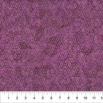 Banyan 83652-27 Ladybug Meadow Diamonds - Plum 45" wide fabric per yard