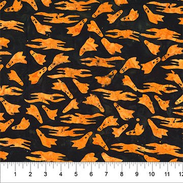 Banyan 83710-58 - Happy Haunting - Ghosts & Clouds Pumpkin 45" wide fabric per yard
