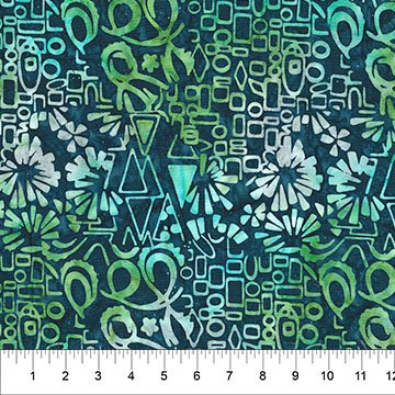 Banyan 83811-49 - Abstraction - Collage Abstract Midnight 45" wide fabric per yard