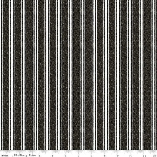 RB Queen of Ween Ticking Texture-Black