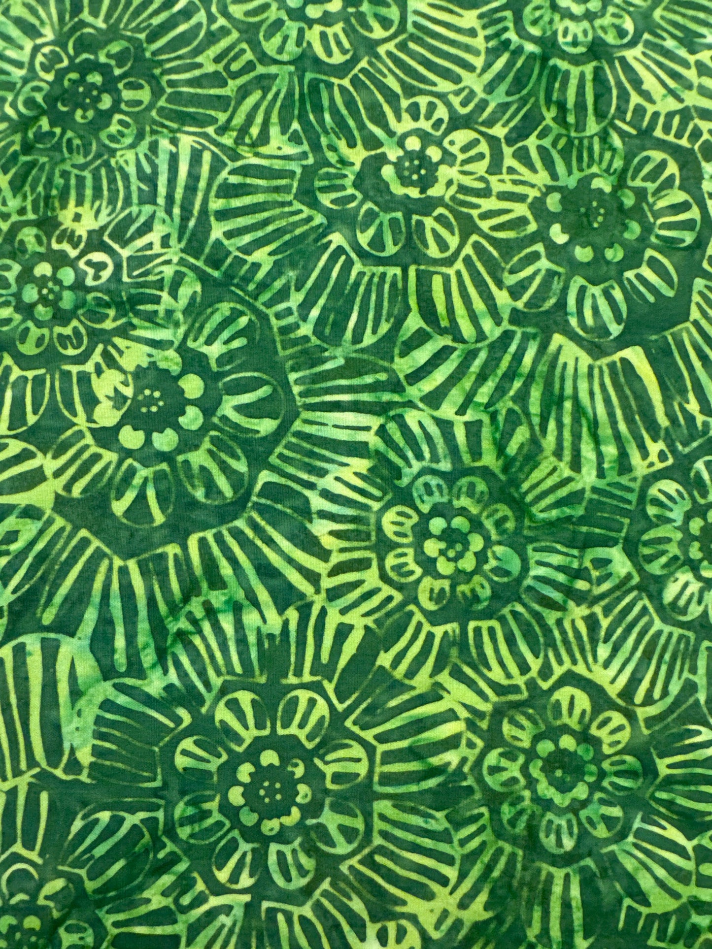 AN Etch Floral Green