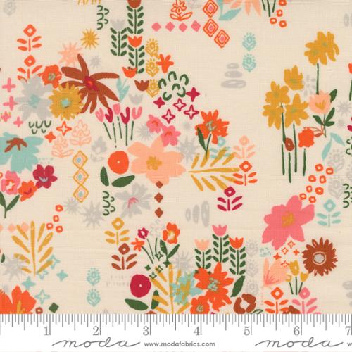 Boho Haven Eggshell Cotton 44"/45" Fabric Per Yard