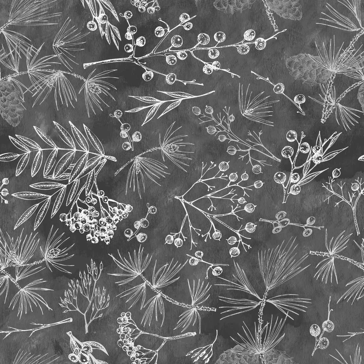 Iron Tree Bits 108" Wide Cotton Fabric Per Yard
