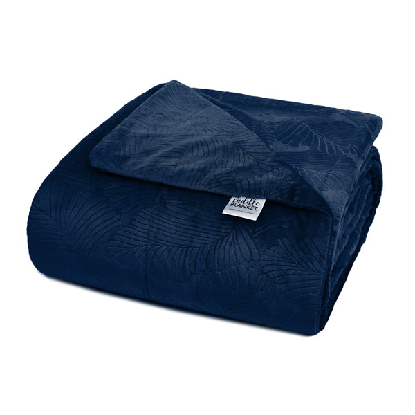 Navy Cuddle 3 Tropic Burnout Blanket 90" x 90"
