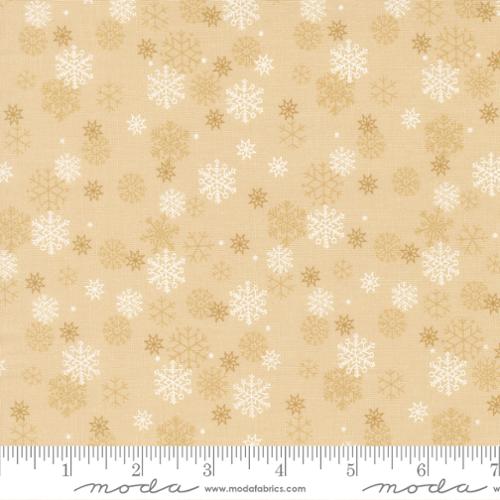 Holiday Cheer Natural Snow Flurry 44"/45" Cotton Fabric Per Yard