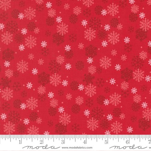 Holiday Cheer Poinsettia Snow Flurry 44"/45" Cotton Fabric Per Yard
