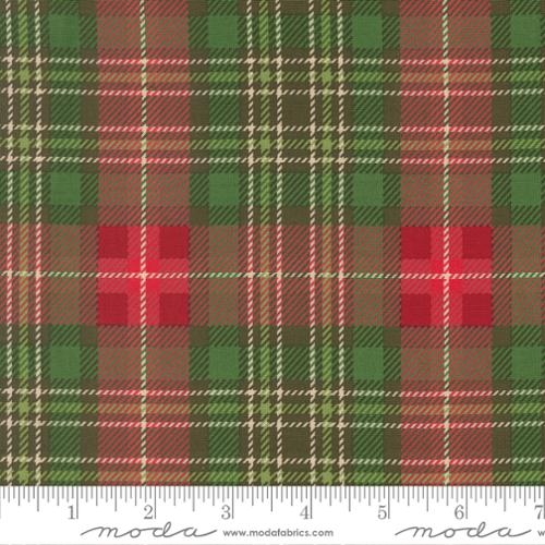 Holiday Cheer Evergreen Christmas Plaid 44"/45" Cotton Fabric Per Yard