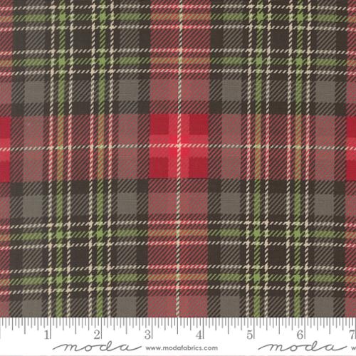 Holiday Cheer Coal Christmas Plaid 44"/45" Cotton Fabric Per Yard